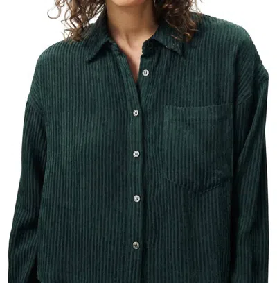 Frnch Anae Shirt In Forest Green