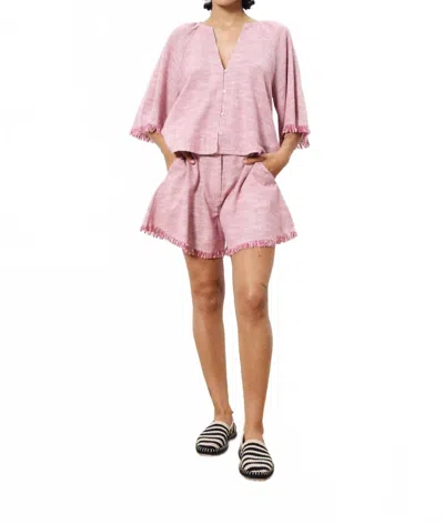 Frnch Anastazia Shorts In Fuschia In Pink