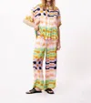 Frnch Ania Woven Blouse In Hot Palette