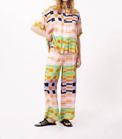 Frnch Ania Woven Blouse In Hot Palette