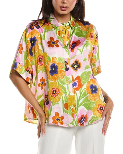 Frnch Ania Woven Blouse In Multi