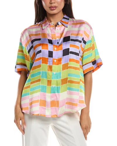 Frnch Ania Woven Blouse In Pink