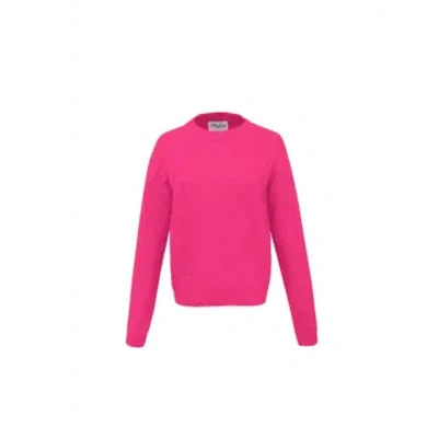 Frnch Anjali Drop Shoulder Knit In Fuchsia From In Pink