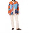 Frnch Annae Jacket In Moving Flowers In Multi