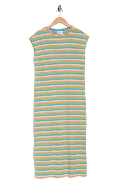 Frnch Antonella Stripe T-shirt Dress In Multi
