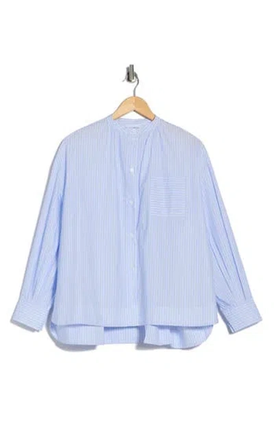 Frnch Ariana Woven Top In Blue