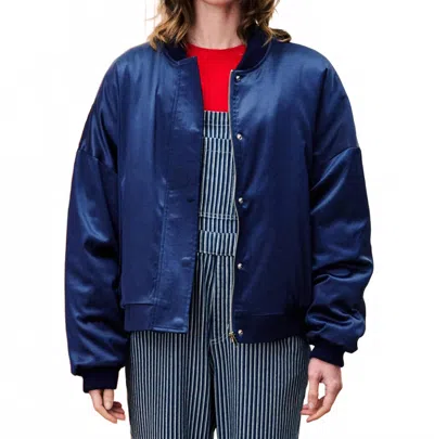 Frnch Assam Bomber Jacket In Blumr In Blue
