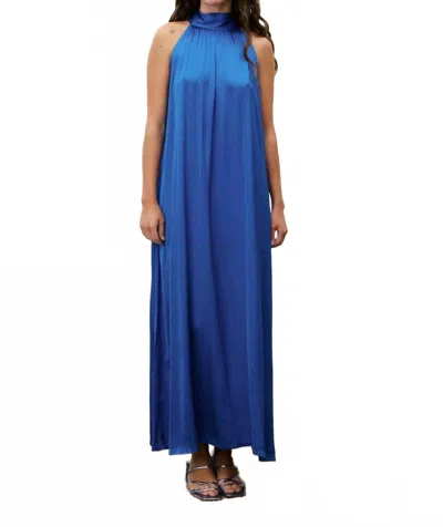 Frnch Auberya Maxi Dress In Azure Blue