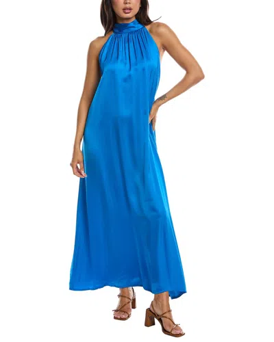 Frnch Auberya Woven Dress In Blue