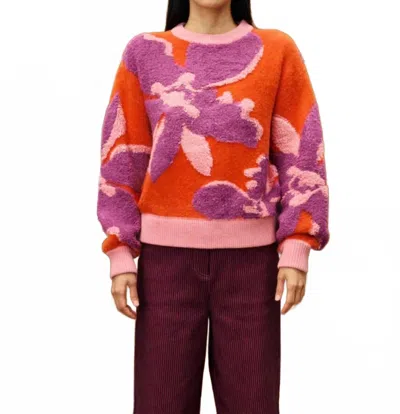 Frnch Ayme Crewneck Sweater In Orange