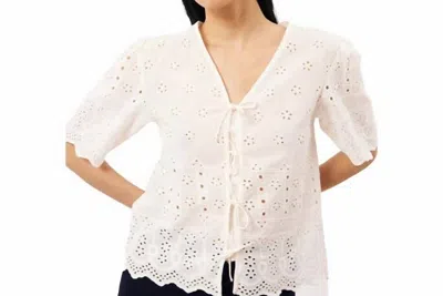 Frnch Azra Blouse In Cream In White