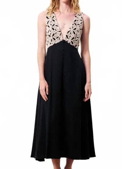 Frnch Balandra Dress In Noir In Black