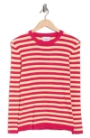 Frnch Blake Stripe Sweater In Pink
