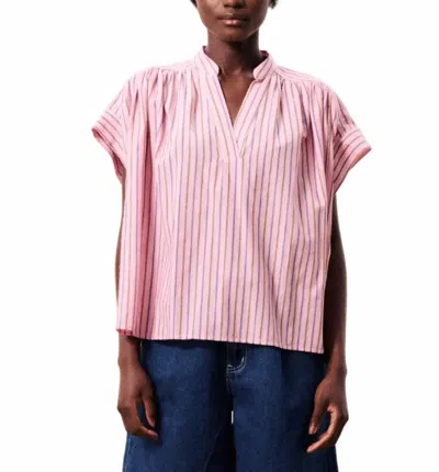 Frnch Bonaia Boxy Top In Rose In Pink
