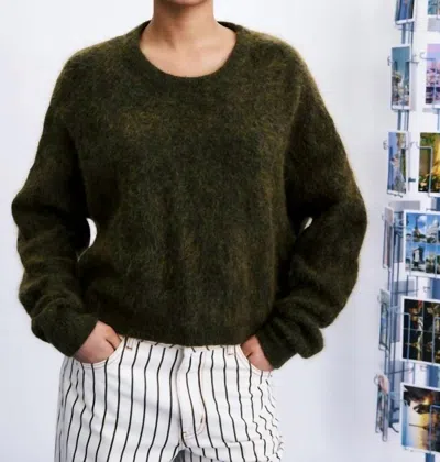 Frnch Brooks Sweater In Khaki In Green