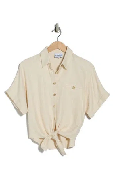 Frnch Candy's Woven Top In Neutral