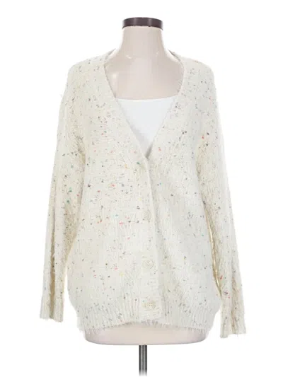 Pre-owned Frnch Cardigan Sweater In White