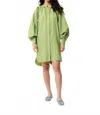 Frnch Carene Mini Dress In Lime In Multi