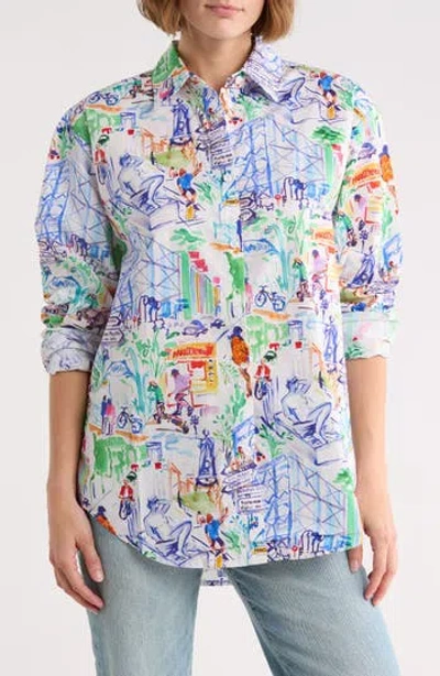 Frnch Carla Woven Shirt In Multi
