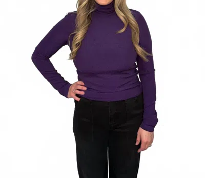 Frnch Carmelite Knitted Top In Purple In Pattern