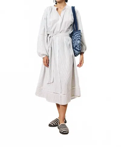 Frnch Cassy Midi Dress In Blanc In Gray