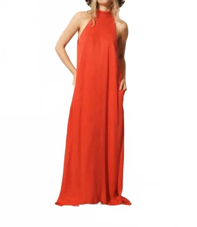 Frnch Catello Dress In Corail In Orange