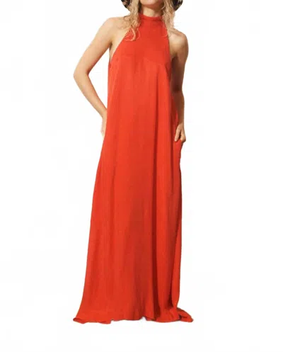Frnch Catello Dress In Corail In Red