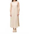 Frnch Catherine Maxi Dress In Beige In Neutral
