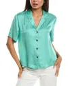 Frnch Chelly Woven Blouse In Green