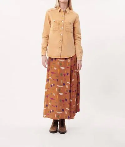 Frnch Chi Midi Skirt In Vase In Multi