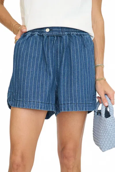 Frnch Chicamia Denim Short In Blue