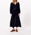 Frnch Cira Skirt In Navy In Blue