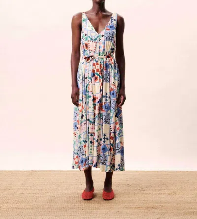 Frnch Consordia Midi Dress In Mix And Match Print In Multi