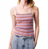 Frnch Corallia Stripe Cami In Multi In Multi