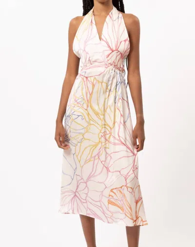 Frnch Cosima Halter Midi Dress In Ptlsk In Multi