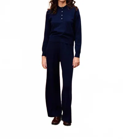 Frnch Cosse Pant In Bleu Marine In Blue