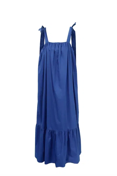 Frnch Cylia Maxi Dress In Electric Blue