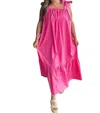 Frnch Cylia Woven Maxi Dress In Pink In Pink