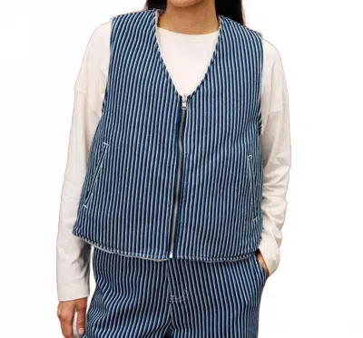 Frnch Cymric Vest In Blue Jean In Multi