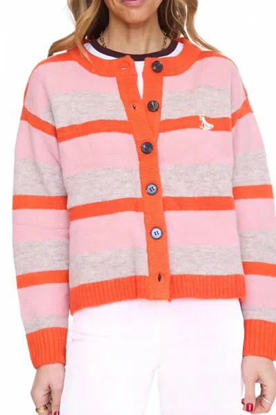 Frnch Danaine Cardigan In Pink In Multi