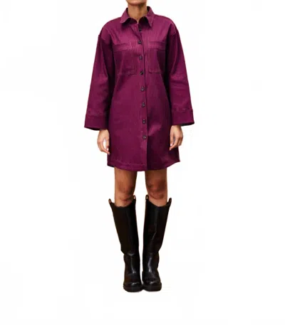Frnch Dianella Dress In Fuchsia In Purple