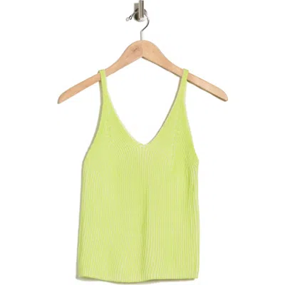 Frnch Edith Knit Tank In Green