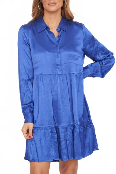 Frnch Fatima Dress In Cobalt Blue