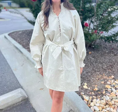 Frnch Gally Dress In Cream In Beige