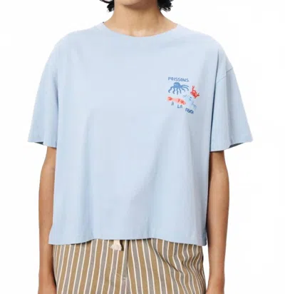 Frnch Ienena Short Sleeve Tee In Blue
