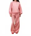Frnch Ismery Trousers In Rose In Pink