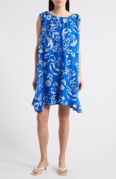 Frnch Isola Cotton & Silk Shift Sundress In Homard
