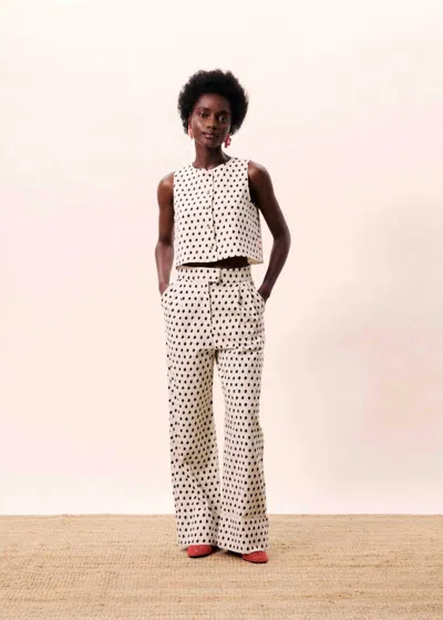 Frnch Isolde Pants In Cream In White