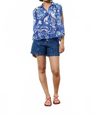Frnch Itia Shirt In Homard In Blue