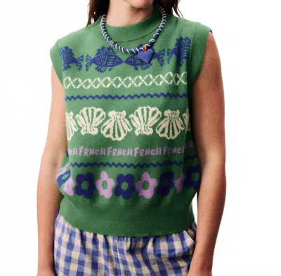 Frnch Johanne Sweater In Green